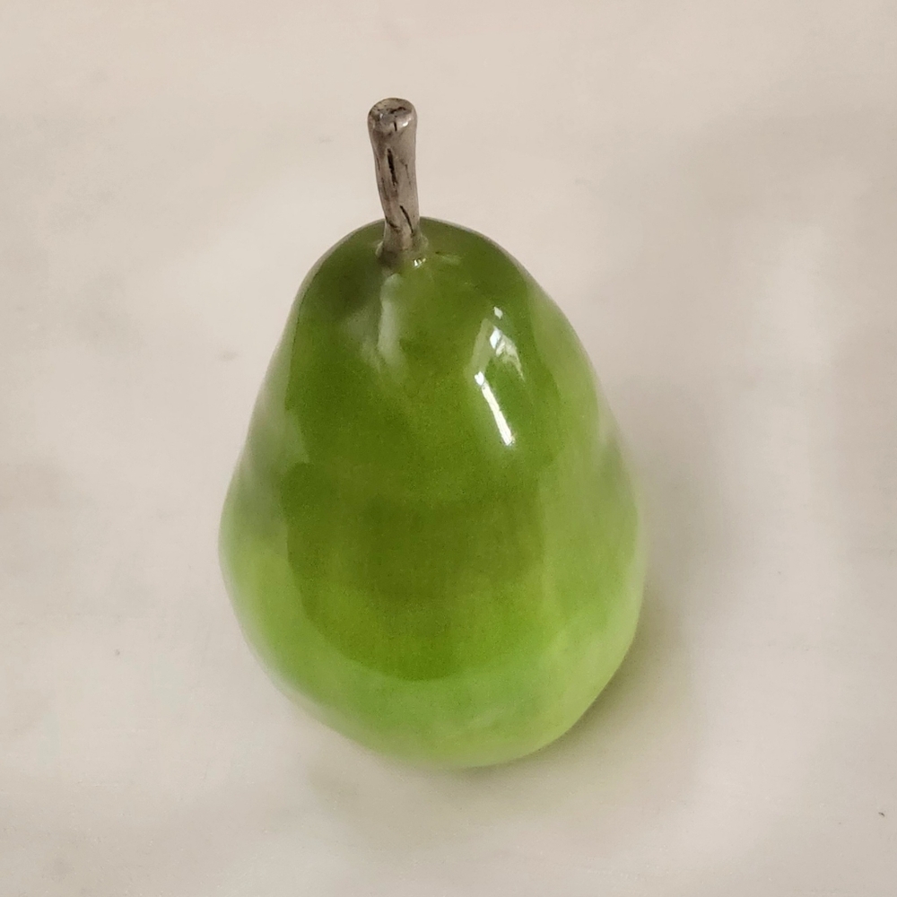 Rae Dunn Vintage Extremely Rare Pear Rattle ceramic figurine Early Pottery Art